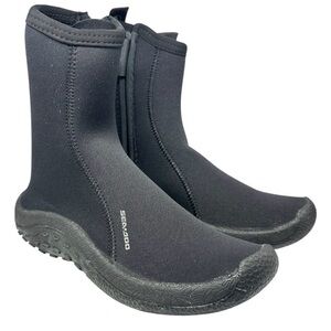 Sea-Doo Black Neoprene Water Boots / Scuba